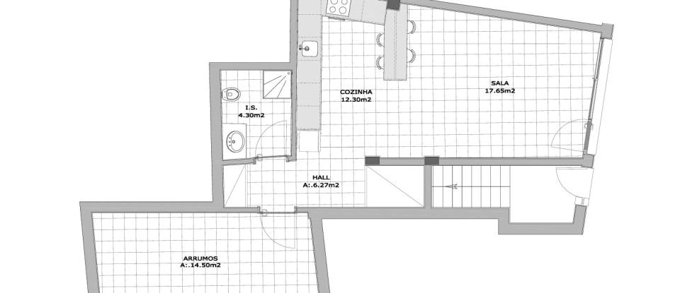 Apartment T1 in Nadadouro of 64 m²