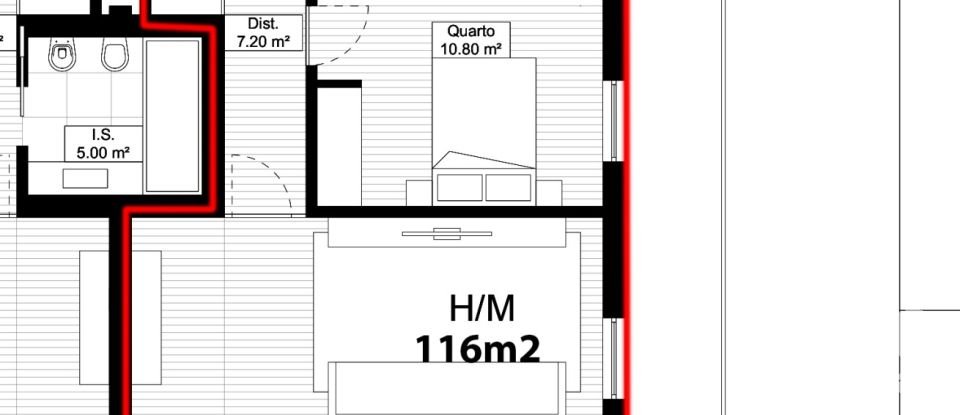 Apartamento T2 em Albergaria-a-Velha e Valmaior de 138 m²