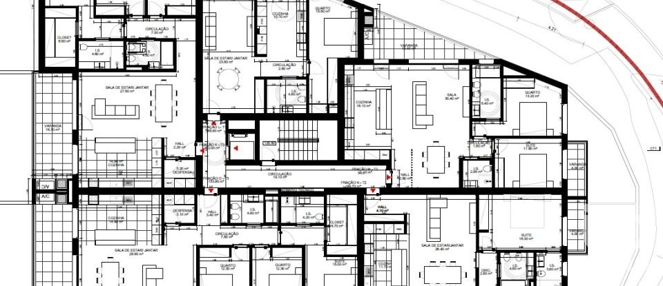 Appartement T3 à Pombal de 133 m²