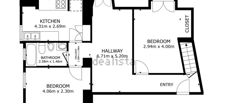 Appartement T3 à Santa Maria Maior de 90 m²