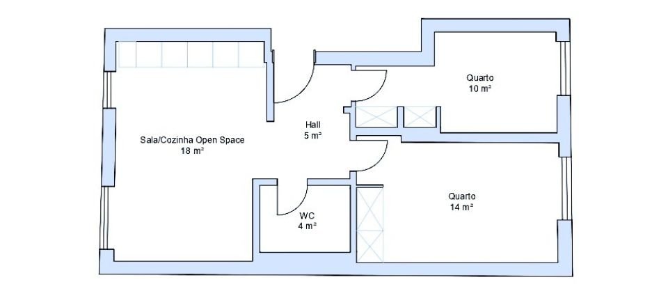 Apartamento T2 em Odivelas de 59 m²