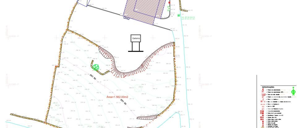Terreno urbano em Podentes de 1 937 m²