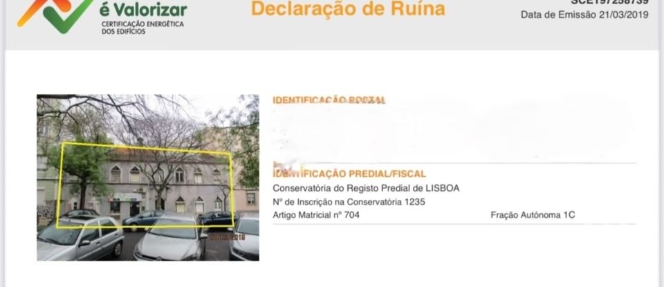 Apartment T1 in Alcântara of 41 m²