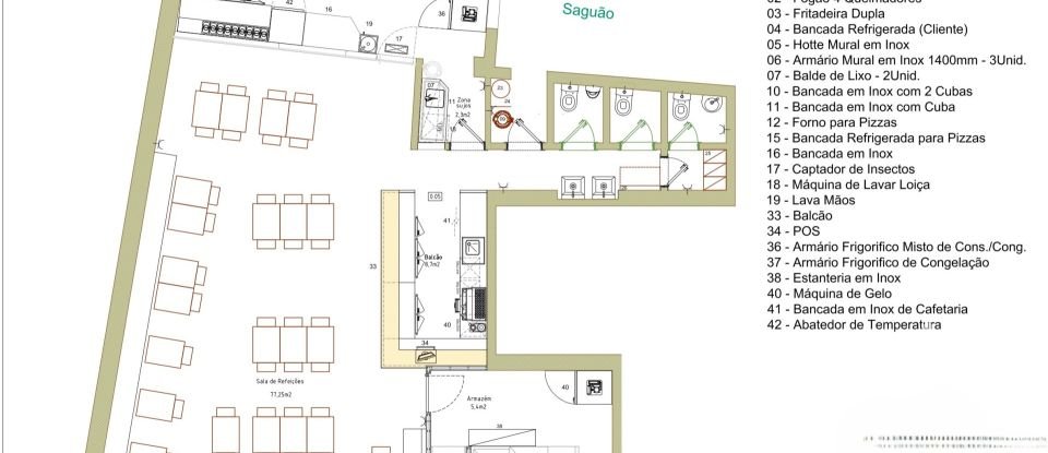 Restaurant in Misericórdia of 181 m²