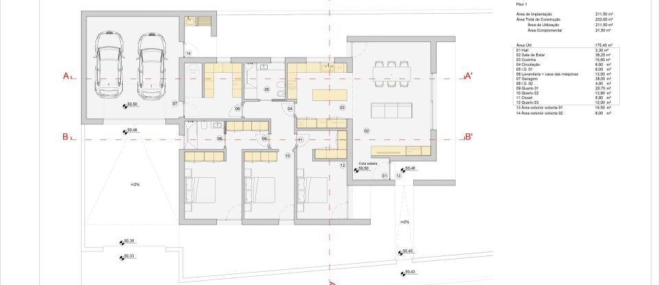 House T3 in Monte Real e Carvide of 233 m²