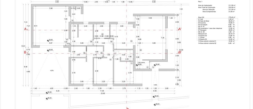 House T3 in Monte Real e Carvide of 233 m²