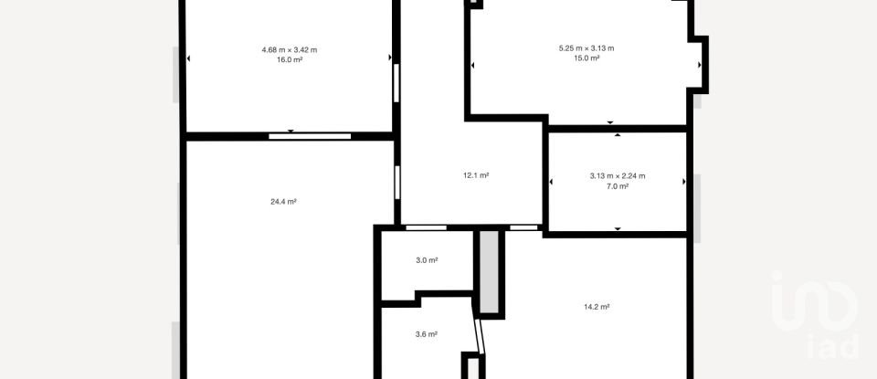 Maison traditionnelle T7 à Perafita, Lavra E Santa Cruz Do Bispo de 1 271 m²