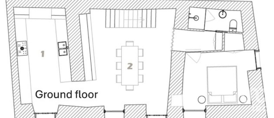 Casa de aldeia T3 em Pedrógão Pequeno de 196 m²