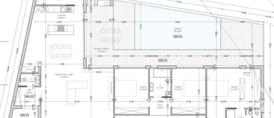 Maison T3 à São Brás de Alportel de 143 m²