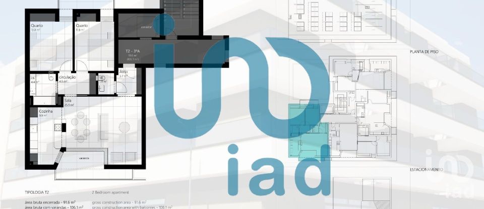 Apartment T2 in Quelfes of 106 m²