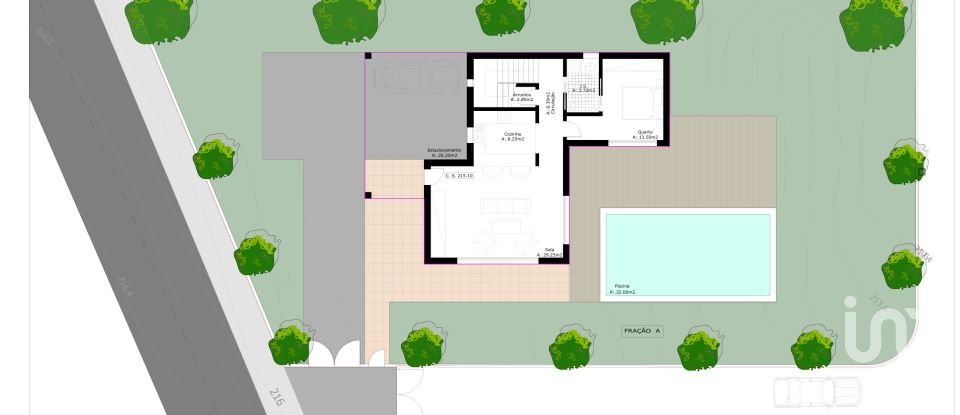 Maison T3 à Usseira de 218 m²