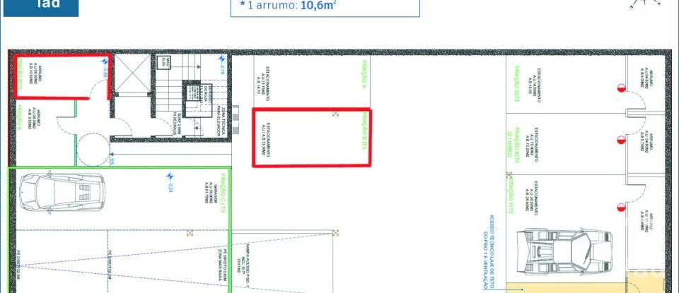 Appartement T3 à Glória E Vera Cruz de 129 m²