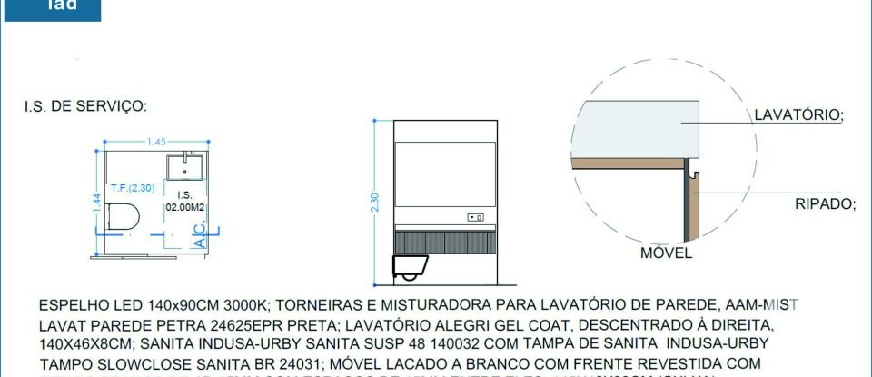 Appartement T3 à Glória E Vera Cruz de 129 m²