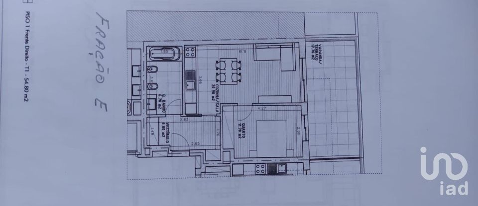 Apartamento T1 em Mafamude e Vilar do Paraíso de 55 m²