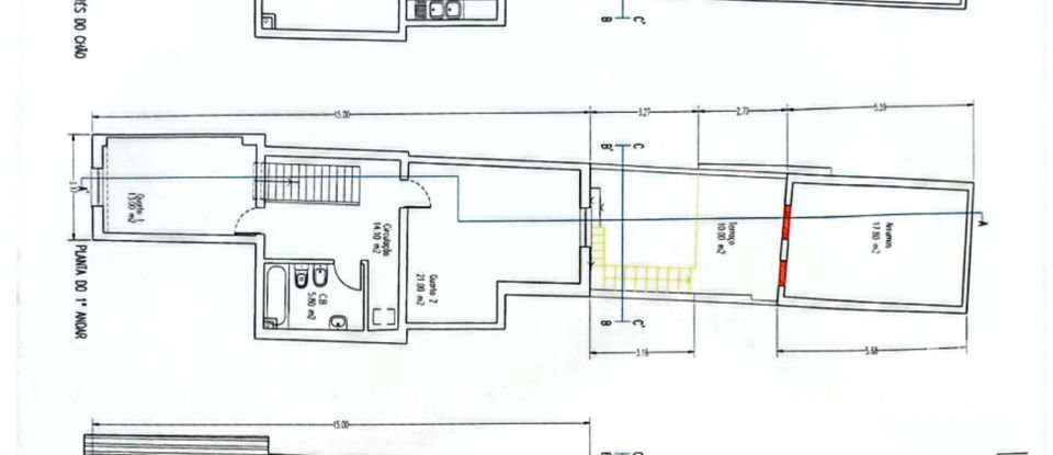 Casa T3 em Cuba de 154 m²