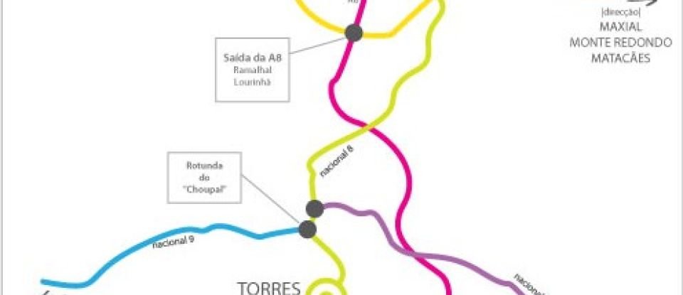 Terreno rústico em Ramalhal de 24 955 m²