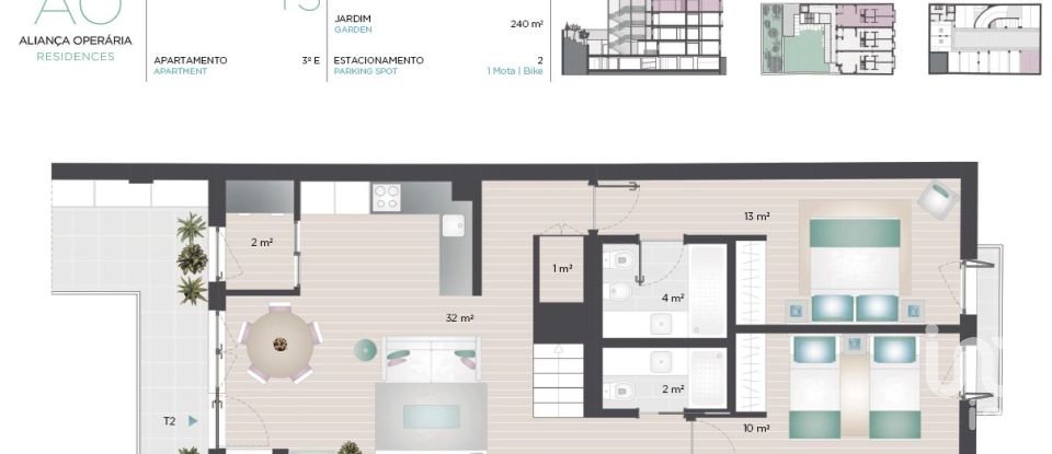 Duplex T3 in Alcântara of 135 m²