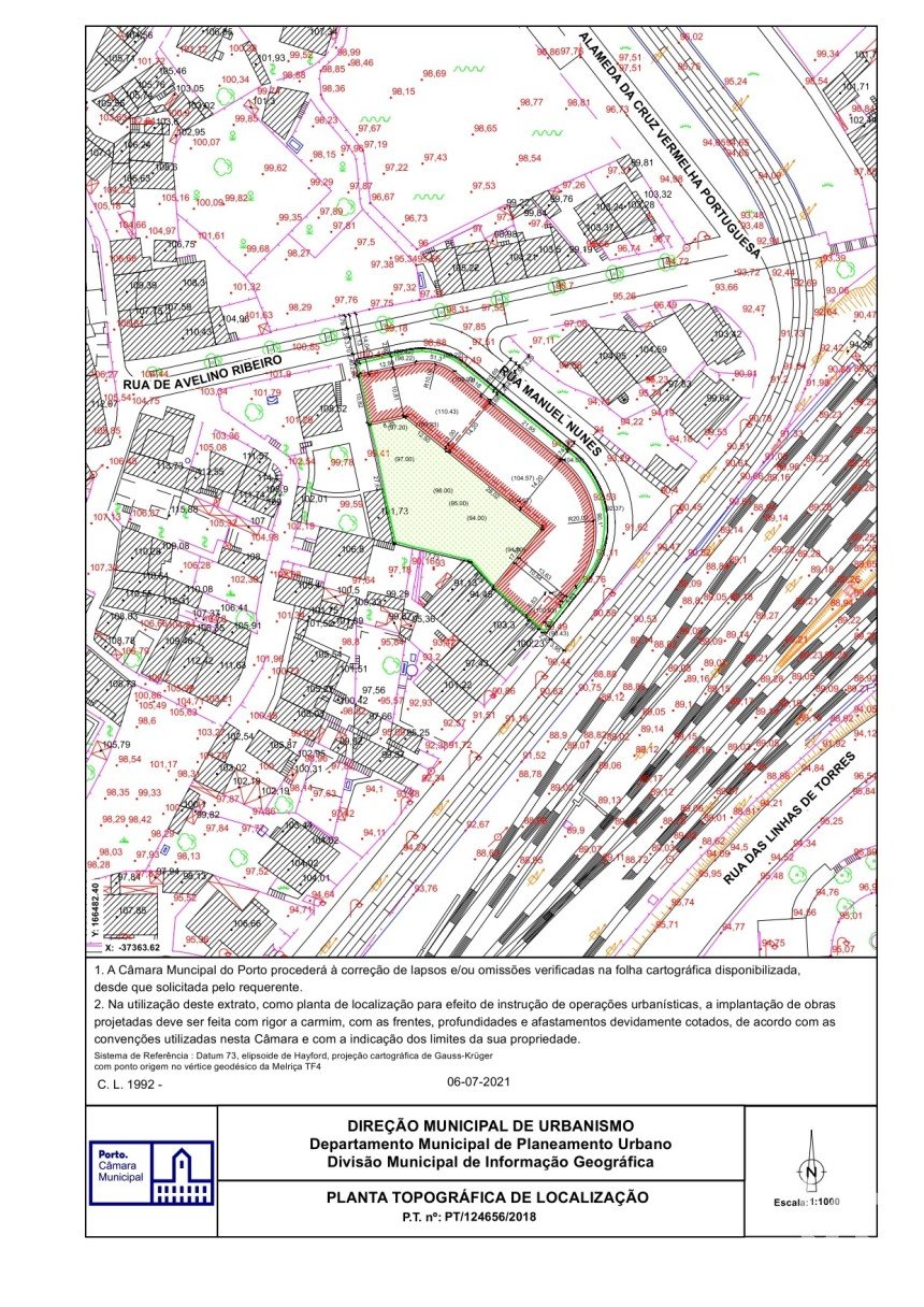 Terreno em Campanhã de 2 170 m²