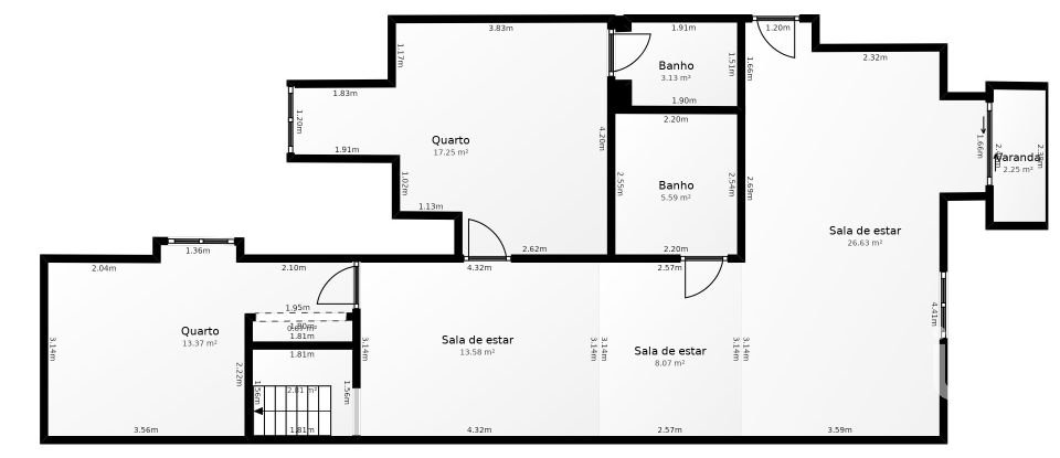 Apartment T4 in Santa Maria Maior of 150 m²