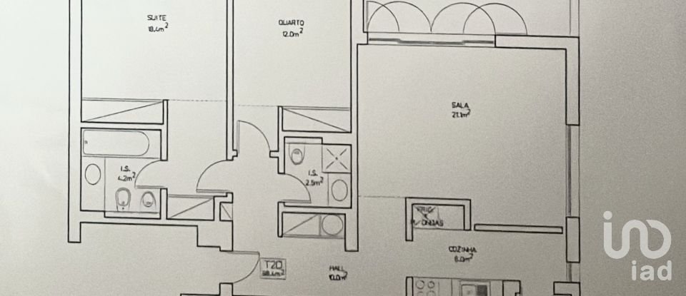 Appartement T2 à São Gonçalo De Lagos de 101 m²