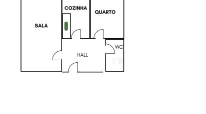 Apartment T1 in Canidelo of 70 m²