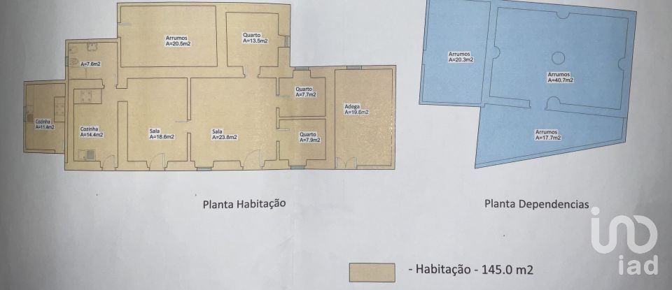 Casa de Campo T3 em São Vicente do Paul e Vale de Figueira de 145 m²
