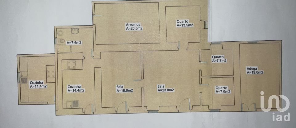 Casa de Campo T3 em São Vicente do Paul e Vale de Figueira de 145 m²