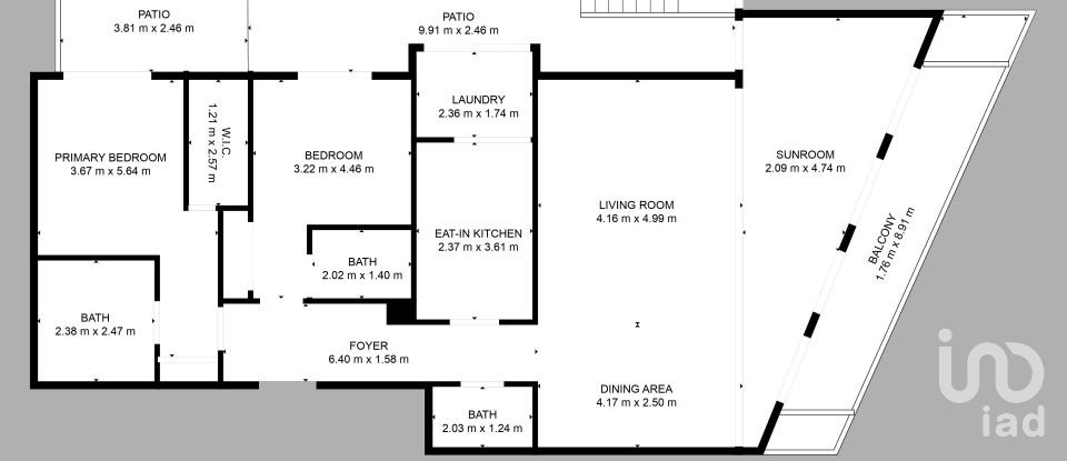 Apartamento T2 em Funchal (Sé) de 107 m²