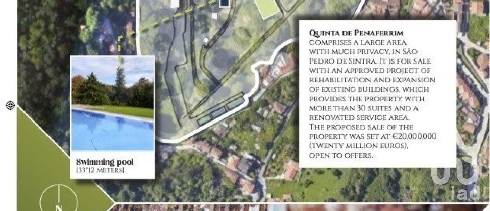 Castle T21 in Sintra (Santa Maria e São Miguel, São Martinho e São Pedro de Penaferrim) of 2,264 m²