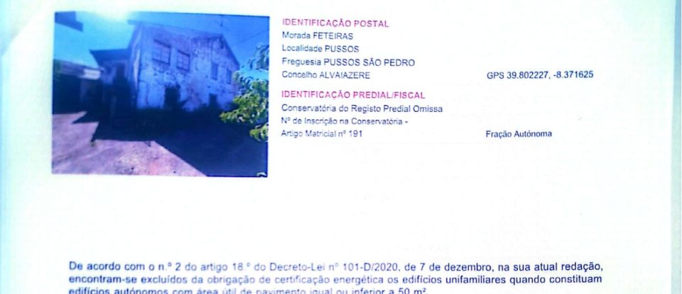 Maison T3 à Pussos são pedro de 108 m²