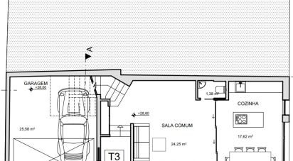 Maison T3 à Faro (Sé e São Pedro) de 90 m²
