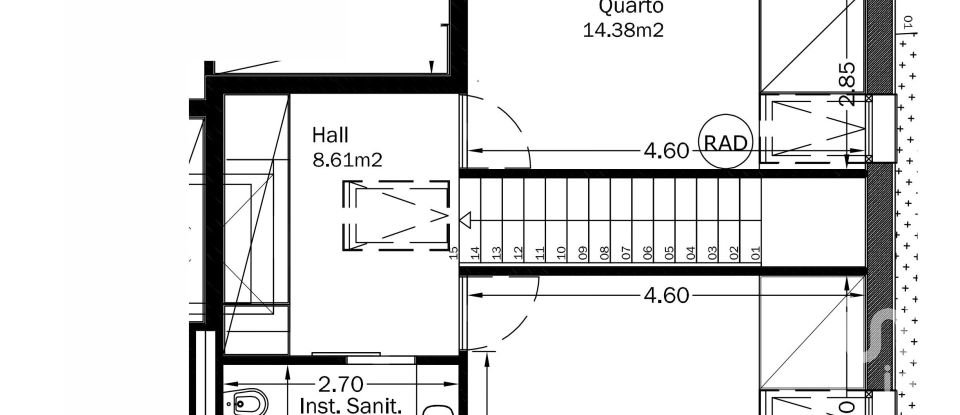 Apartamento T2 em Cedofeita, Santo Ildefonso, Sé, Miragaia, São Nicolau e Vitória de 99 m²