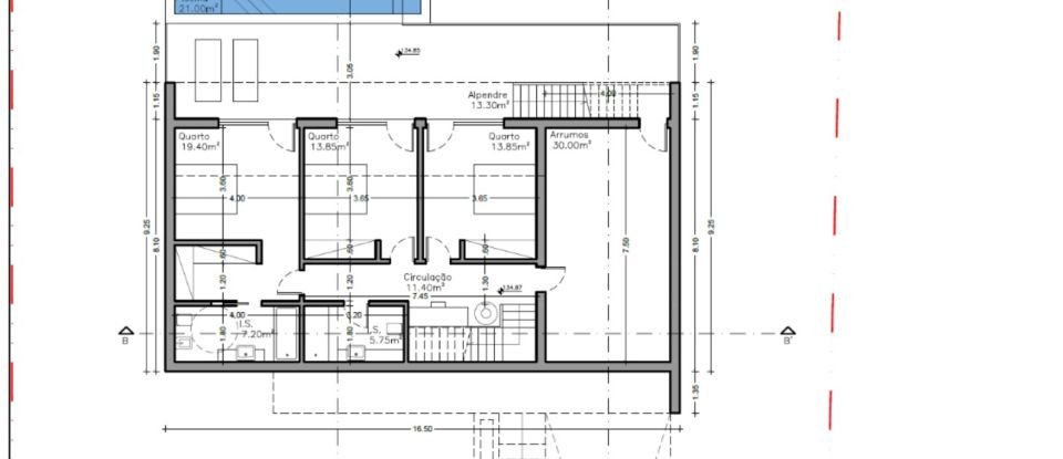 Terreno urbano em Rio Maior de 962 m²