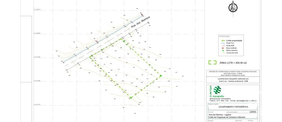 Land in Colmeias e Memória of 350 m²