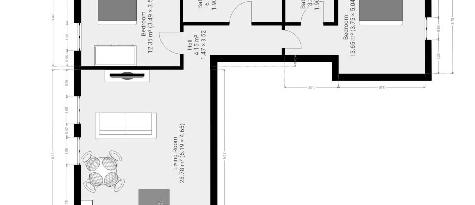 Appartement T2 à Alcântara de 84 m²