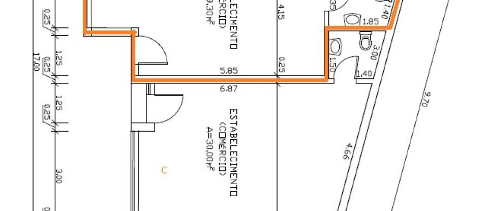 Shop / premises commercial in A dos Cunhados e Maceira of 29 m²