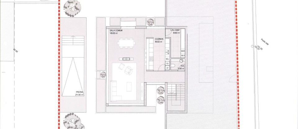 Terreno urbano em Joane de 391 m²