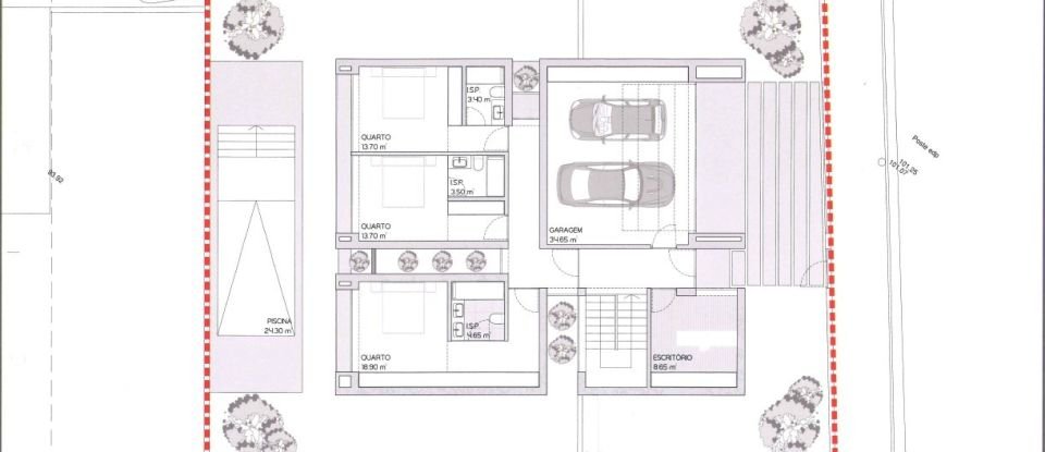 Terreno urbano em Joane de 391 m²