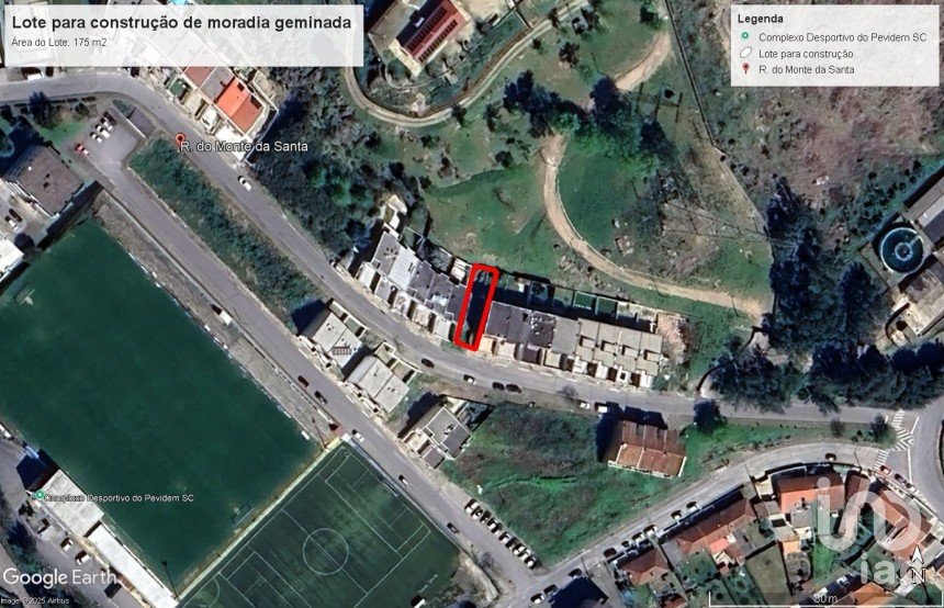 Terrain à bâtir à Selho (são jorge) de 175 m²