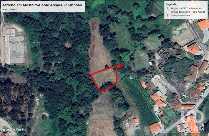 Farm land in Fonte Arcada E Oliveira of 1,100 m²