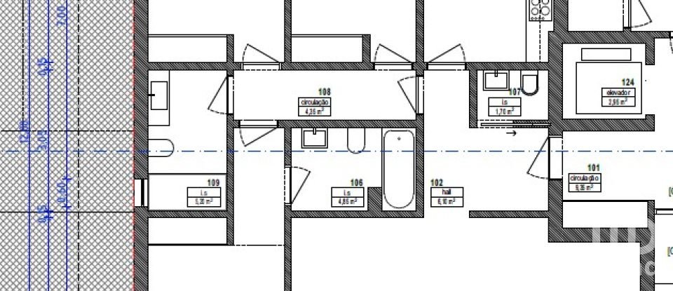 Apartamento T3 em Mexilhoeira Grande de 229 m²