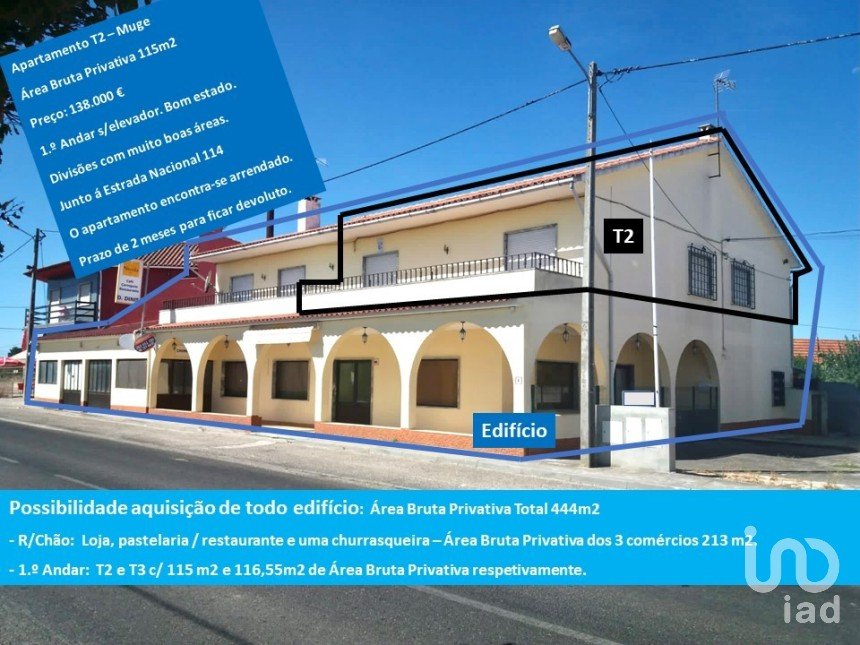 Appartement T2 à Muge de 103 m²