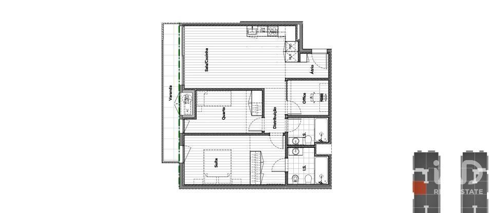 Apartamento T2 em Oliveira do Douro de 81 m²