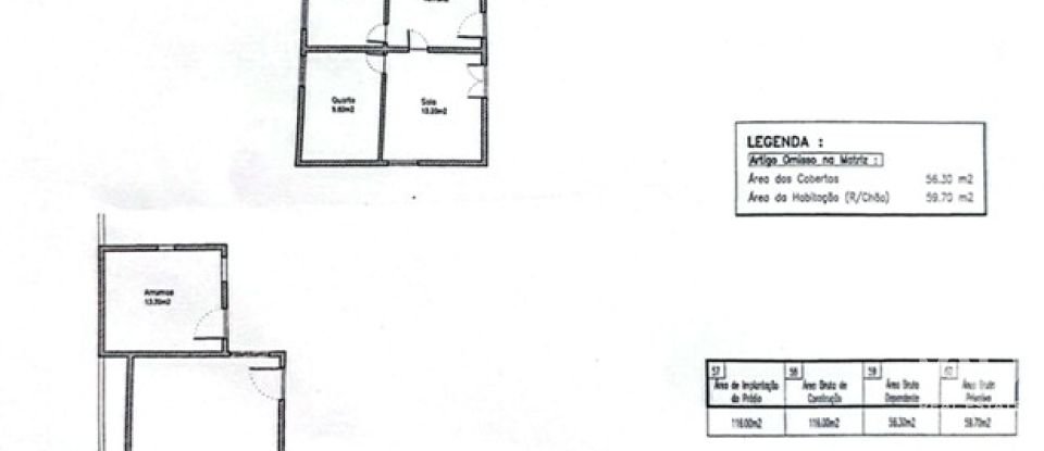 Moradia T2 em Alvarães de 60 m²