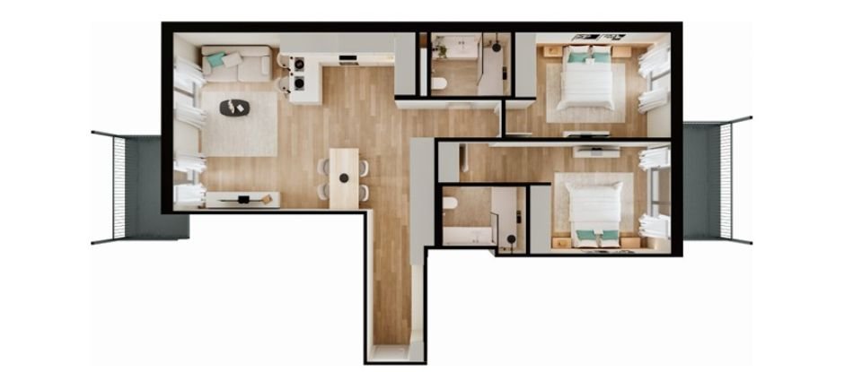 Apartamento T2 em Benfica de 106 m²