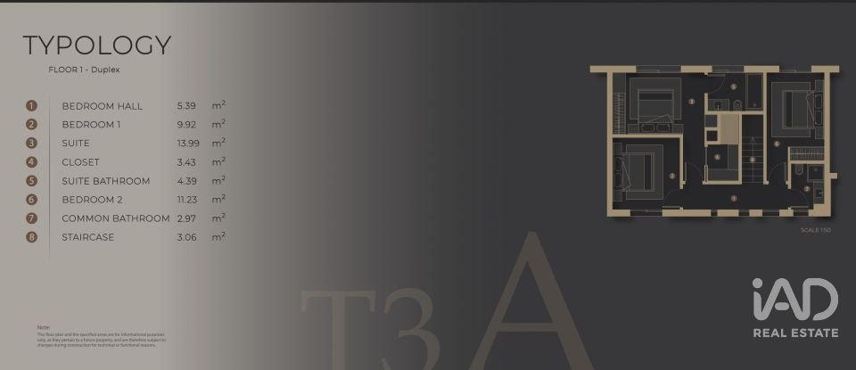 Apartamento T3 em São Martinho de 272 m²