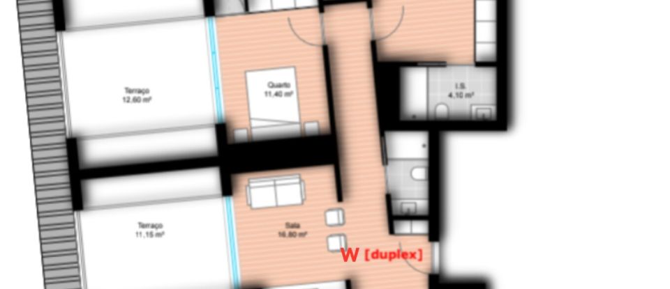 Appartement T3 à Glória E Vera Cruz de 245 m²