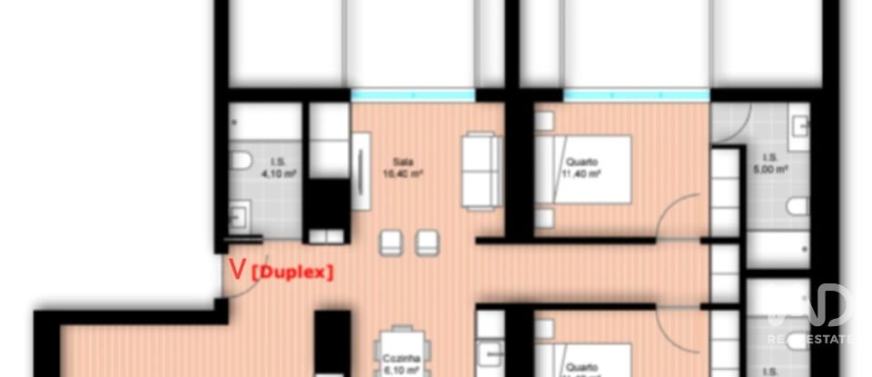 Appartement T4 à Glória E Vera Cruz de 258 m²