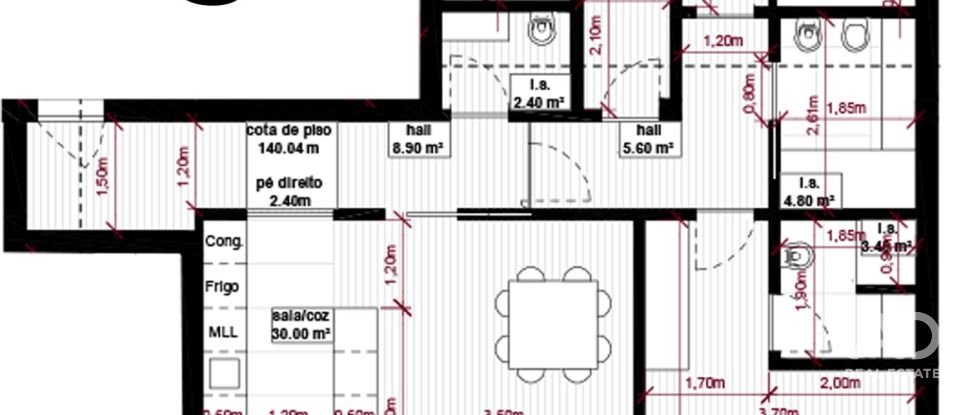 Apartamento T3 em Albergaria-a-Velha e Valmaior de 130 m²