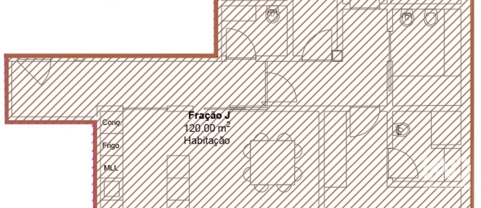 Apartamento T3 em Albergaria-a-Velha e Valmaior de 130 m²